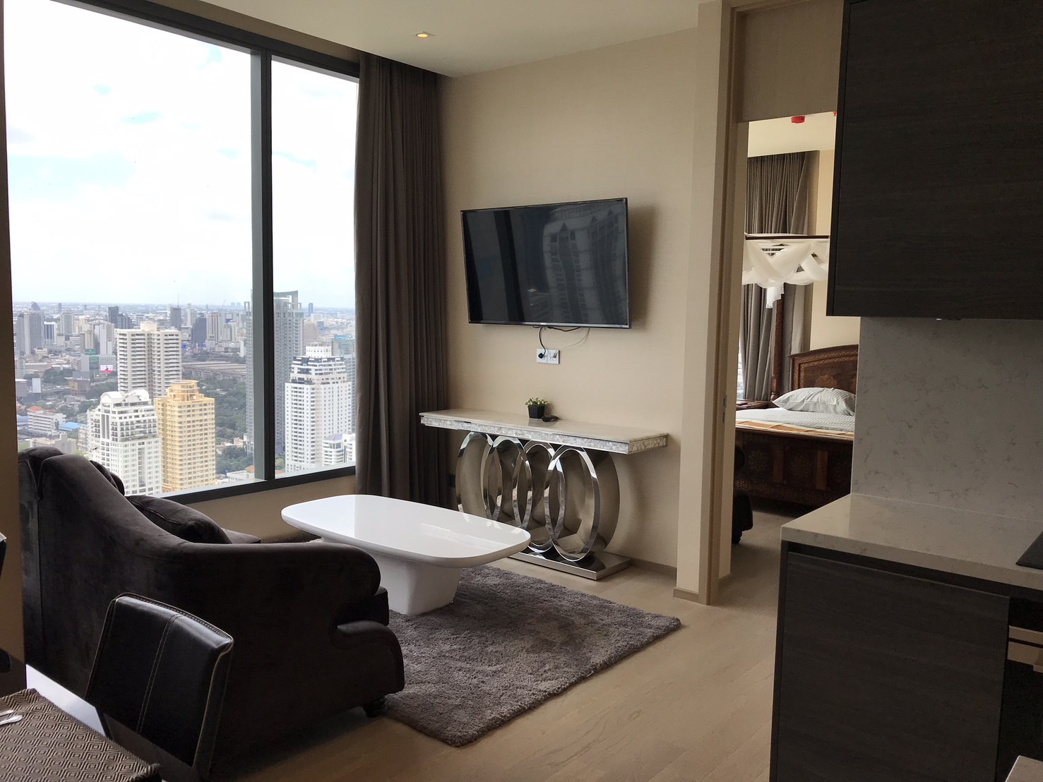 2-Bed 2-Bath 75sqm Condo for Rent at The Esse Asoke Near BTS Asoke – 72,000 THB/Month