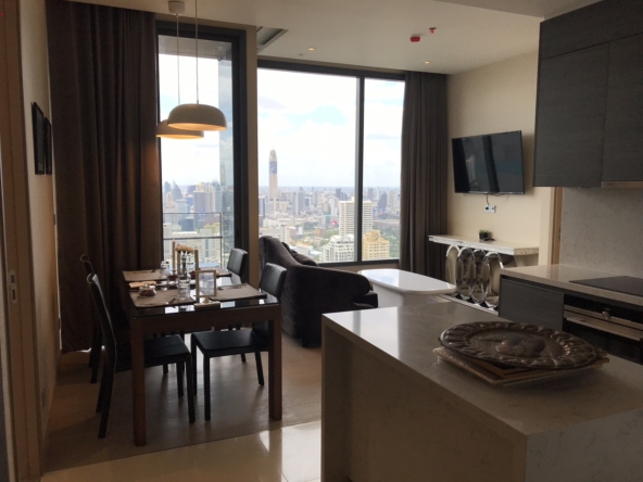 2-Bed 2-Bath 75sqm Condo for Rent at The Esse Asoke Near BTS Asoke – 72,000 THB/Month