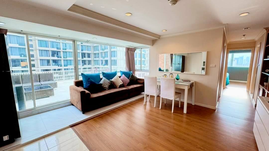2-Bed 1-Bath 100 sqm Condo at Grand Park View Asok Near MRT Sukhumvit – Rent 45K THB / Sale 15M THB