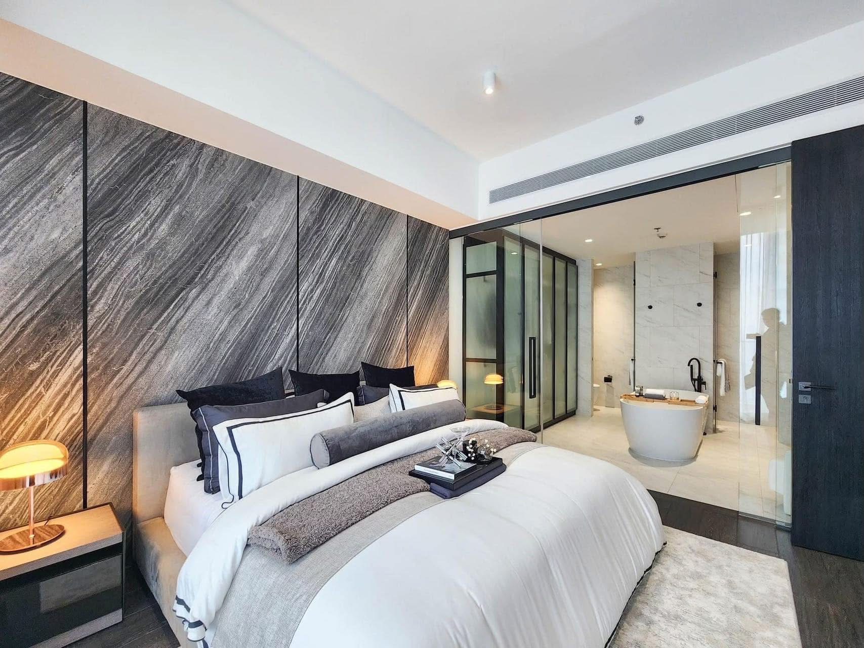 2BR, 3BTH Condo, 135 SQ.M, ฿165,000/Month, Tait Sathorn 12, 200m to BTS Saint Louis, For Rent