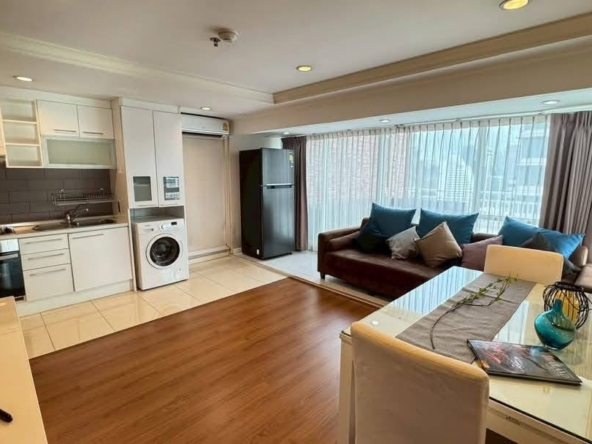 2-Bed 1-Bath 100 sqm Condo at Grand Park View Asok for Rent 45K THB Near BTS Asoke
