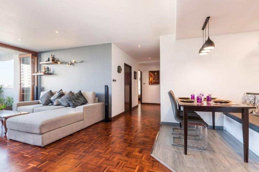 3-Bed 2-Bath 133 sqm Condo at D.S. Tower 2 near BTS Phrom Phong for Rent 58K THB