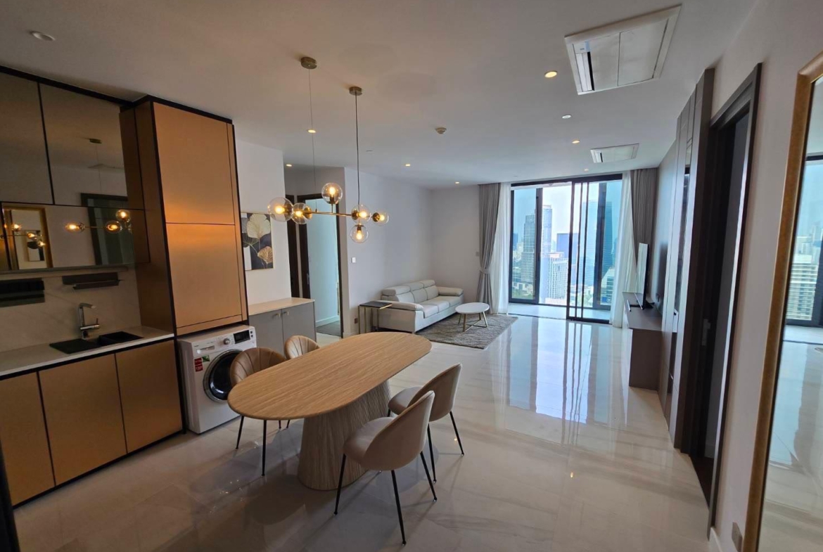 3BR, 2BTH Condo, 100 SQ.M, 120,000 THB/Month, Supalai Icon Sathorn, Near BTS Surasak, For Rent