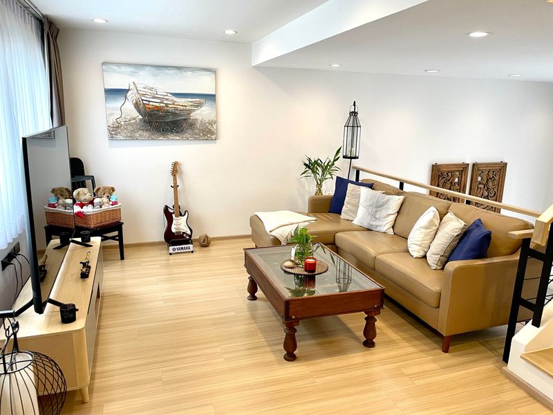 3-Bed 4-Bath 220 sqm Townhome for Rent at Moo Baan Shizen, Near BTS On Nut – 100,000 THB/Month