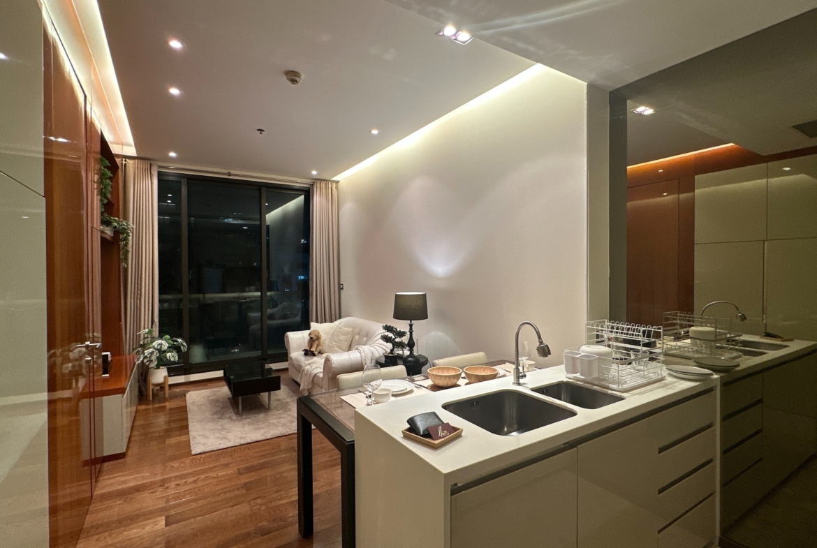 1-Bed 1-Bath Condo 45 sqm at The Address 28 near BTS Phrom Phong – Rent 40K THB / Sale 8.9M THB