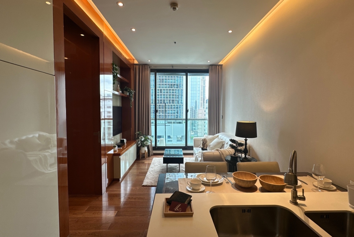 1-Bed 1-Bath Condo 45 sqm at The Address 28 near BTS Phrom Phong – Rent 40K THB / Sale 8.9M THB