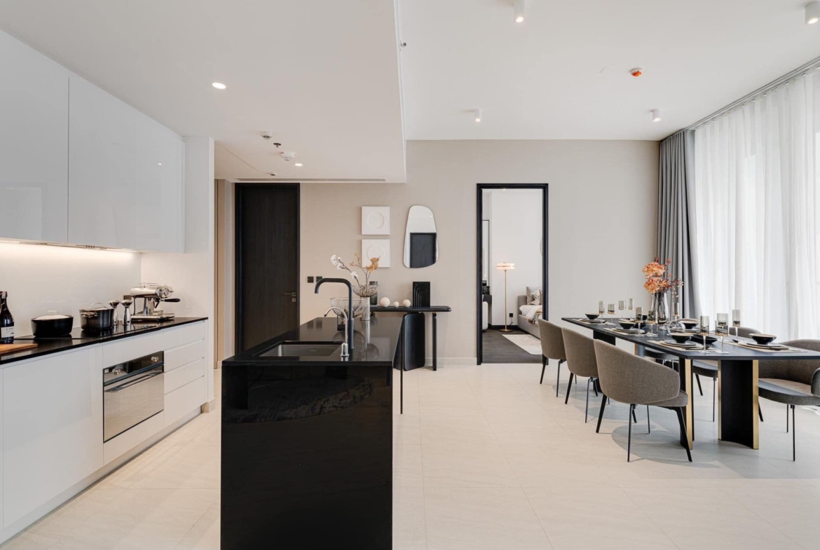 2-Bed 3-Bath 135 sqm Condo at Tait Sathorn 12 near BTS St. Louis for Rent 155K THB