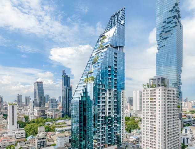 2-Bed 3-Bath 135 sqm Condo at Tait Sathorn 12 near BTS St. Louis for Rent 155K THB