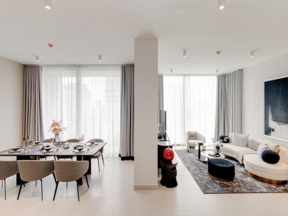 2-Bed 3-Bath 135 sqm Condo at Tait Sathorn 12 near BTS St. Louis for Rent 155K THB