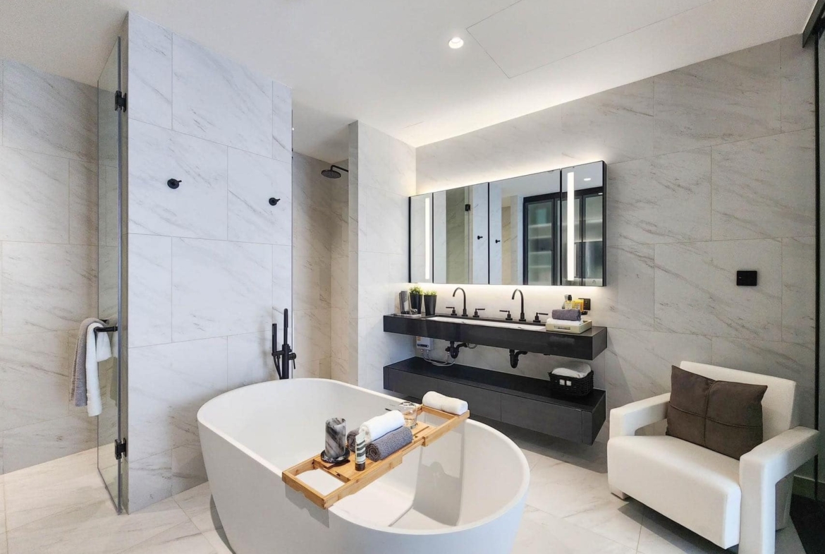 2-Bed 3-Bath 135 sqm Condo at Tait Sathorn 12 near BTS St. Louis for Rent 155K THB