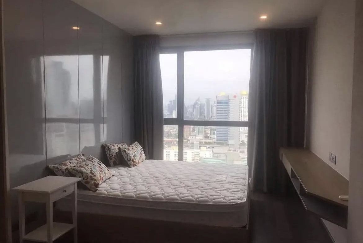 2-Bed 2-Bath 75 sqm Condo at Ideo Q Siam Ratchatewi near BTS Ratchathewi for Rent 40K THB