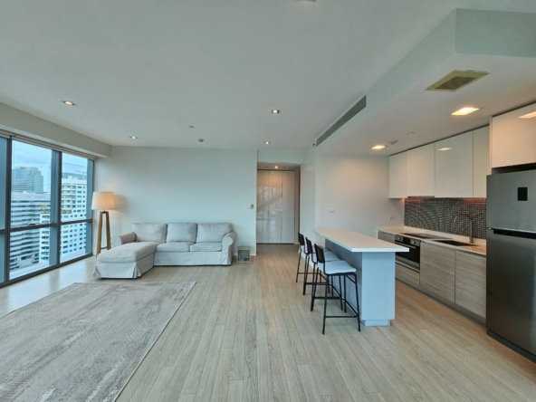 2-Bed 2-Bath 120 sqm The Room Asoke 21 Condo Near BTS Asoke MRT Sukhumvit for Rent 80K THB