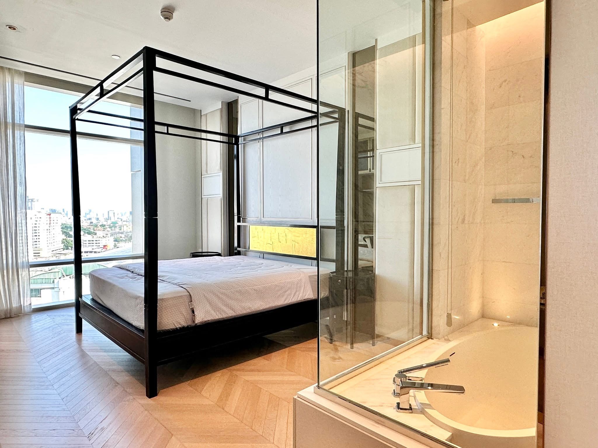3-Bed 4-Bath 250 sqm Four Seasons Condo near BTS Saphan Taksin for Rent 380K THB