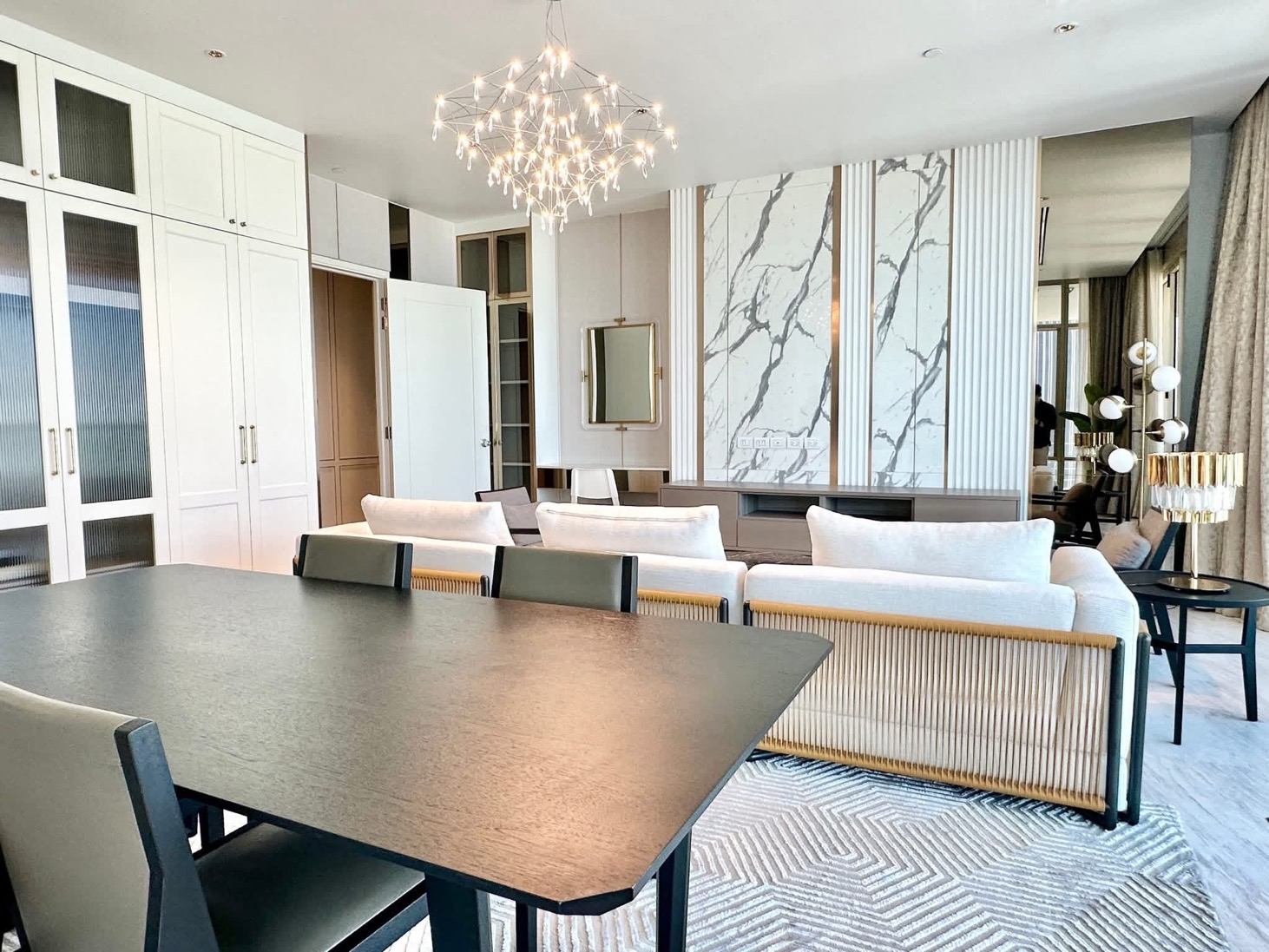 3-Bed 4-Bath 250 sqm Four Seasons Condo near BTS Saphan Taksin for Rent 380K THB