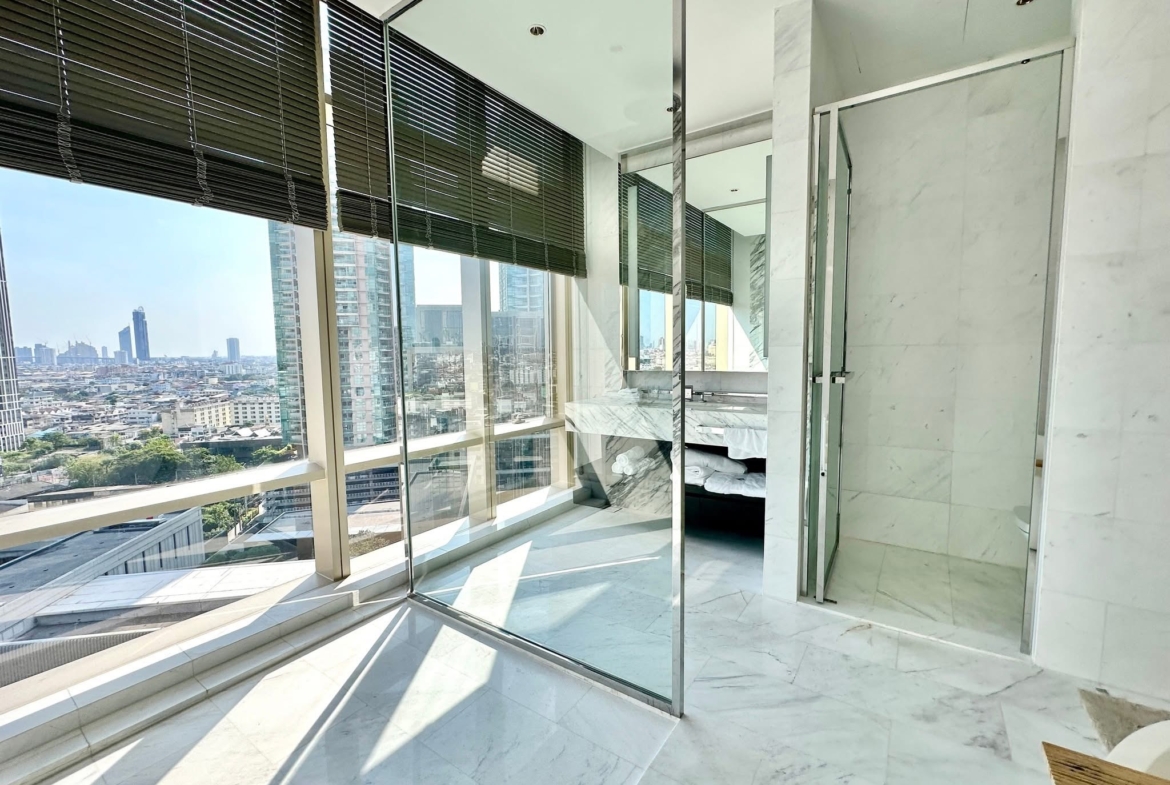 3-Bed 4-Bath 250 sqm Four Seasons Condo near BTS Saphan Taksin for Rent 380K THB