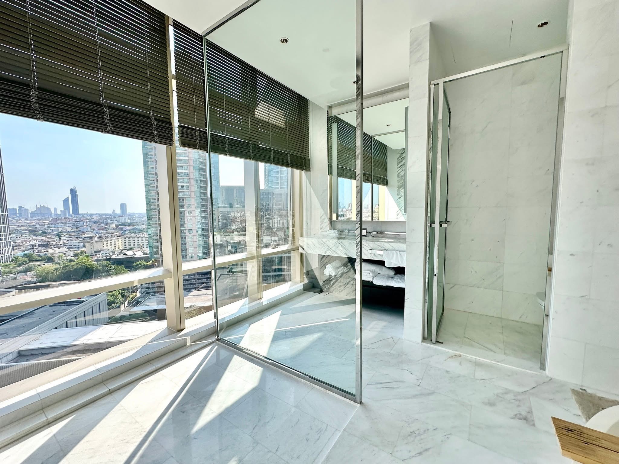 3-Bed 4-Bath 250 sqm Four Seasons Condo near BTS Saphan Taksin for Rent 380K THB