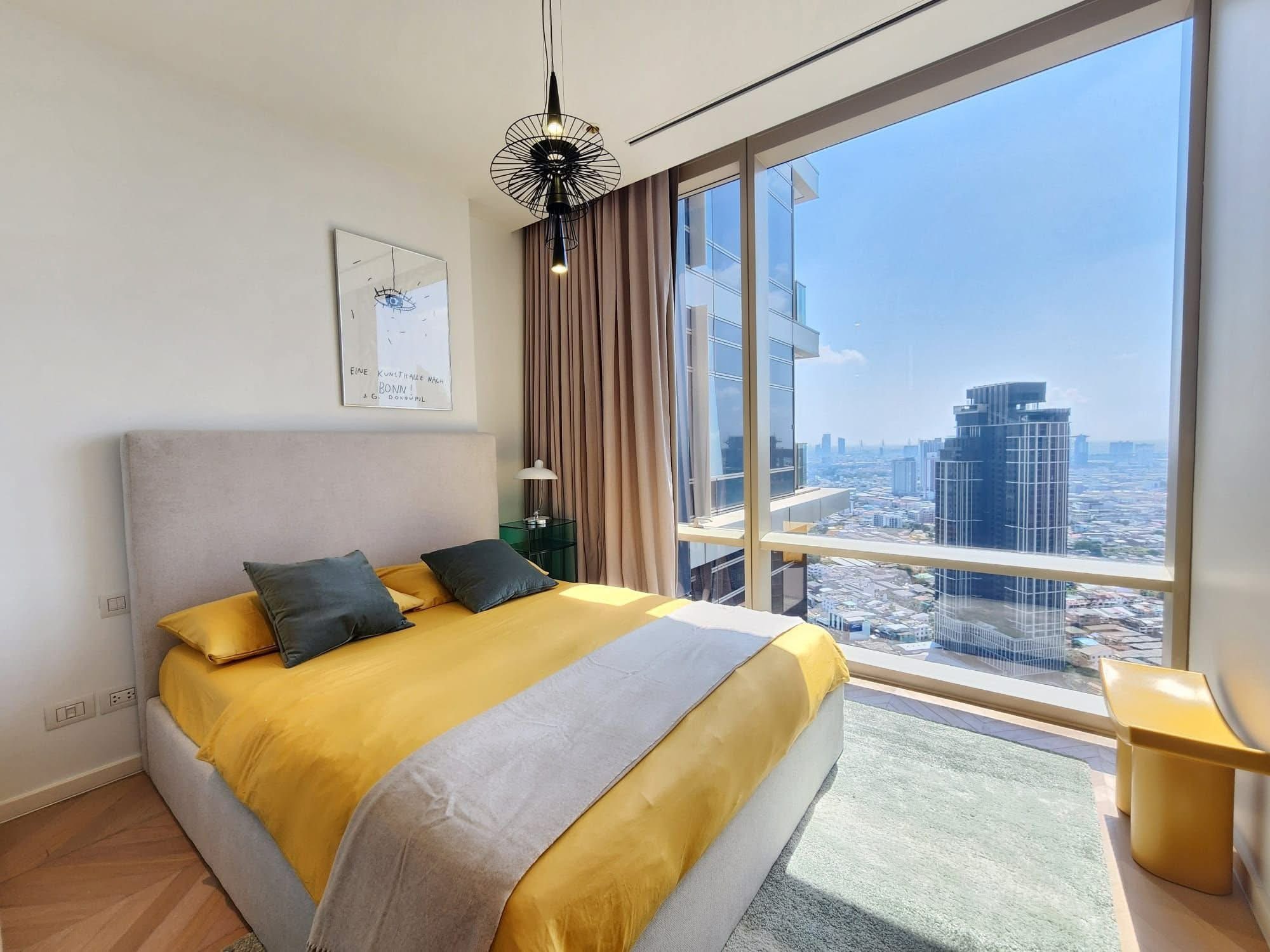2-Bed 2-Bath 117 sqm Condo at Four Seasons for Rent 200K THB near BTS Saphan Taksin