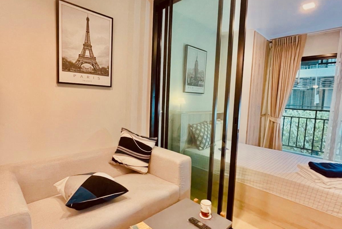 1-Bed 1-Bath 22 sqm Condo at Pause Sukhumvit 115 Near BTS Pu Chao for Rent 75K / Sale 1.25M THB