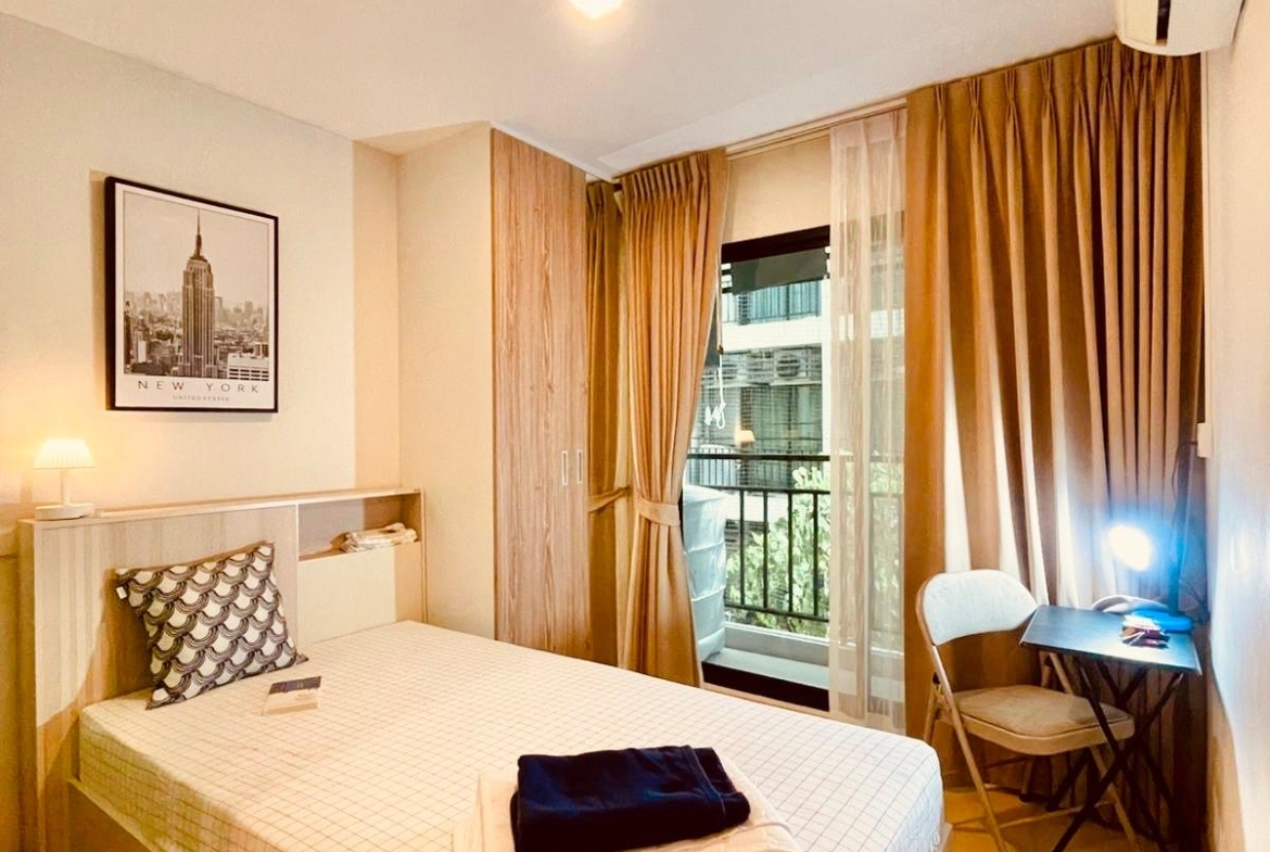 1-Bed 1-Bath 22 sqm Condo at Pause Sukhumvit 115 Near BTS Pu Chao for Rent 75K / Sale 1.25M THB