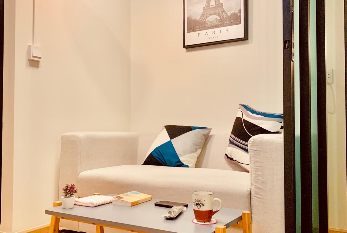 1-Bed 1-Bath 22 sqm Condo at Pause Sukhumvit 115 Near BTS Pu Chao for Rent 75K / Sale 1.25M THB