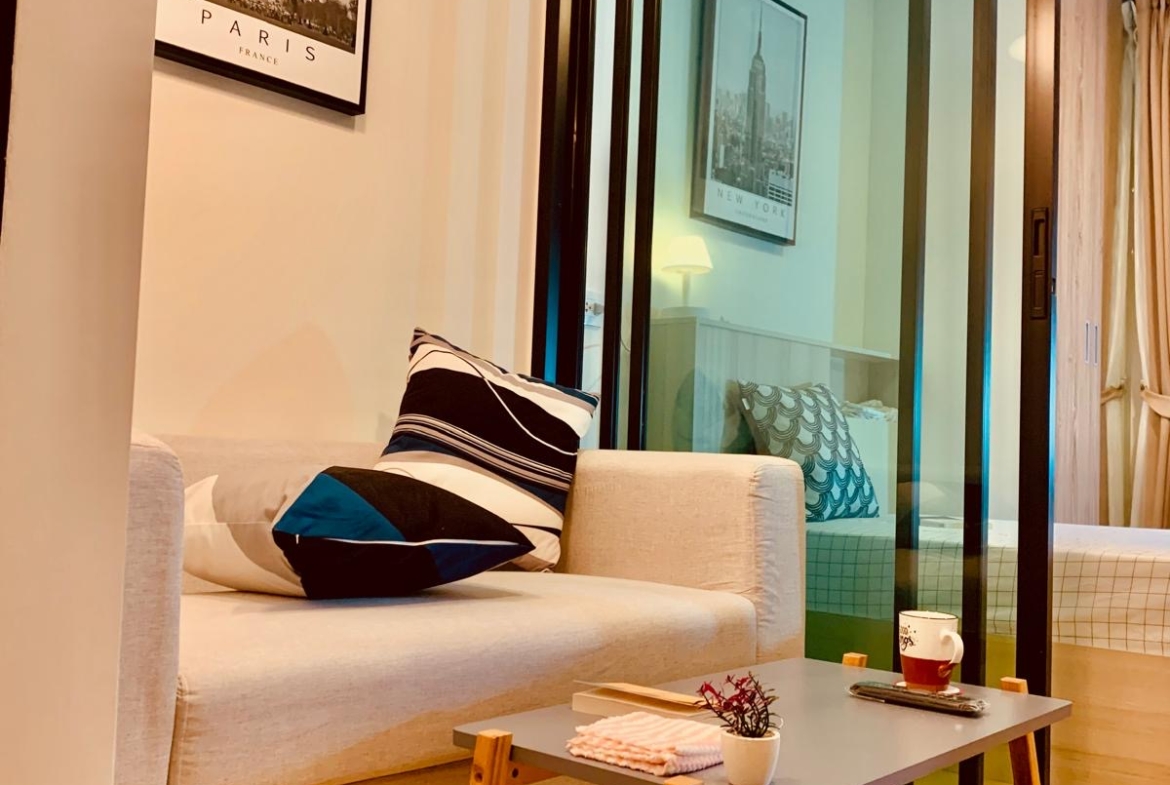 1-Bed 1-Bath 22 sqm Condo at Pause Sukhumvit 115 Near BTS Pu Chao for Rent 75K / Sale 1.25M THB