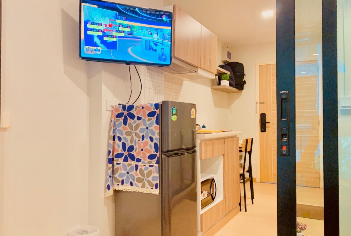 1-Bed 1-Bath 22 sqm Condo at Pause Sukhumvit 115 Near BTS Pu Chao for Rent 75K / Sale 1.25M THB