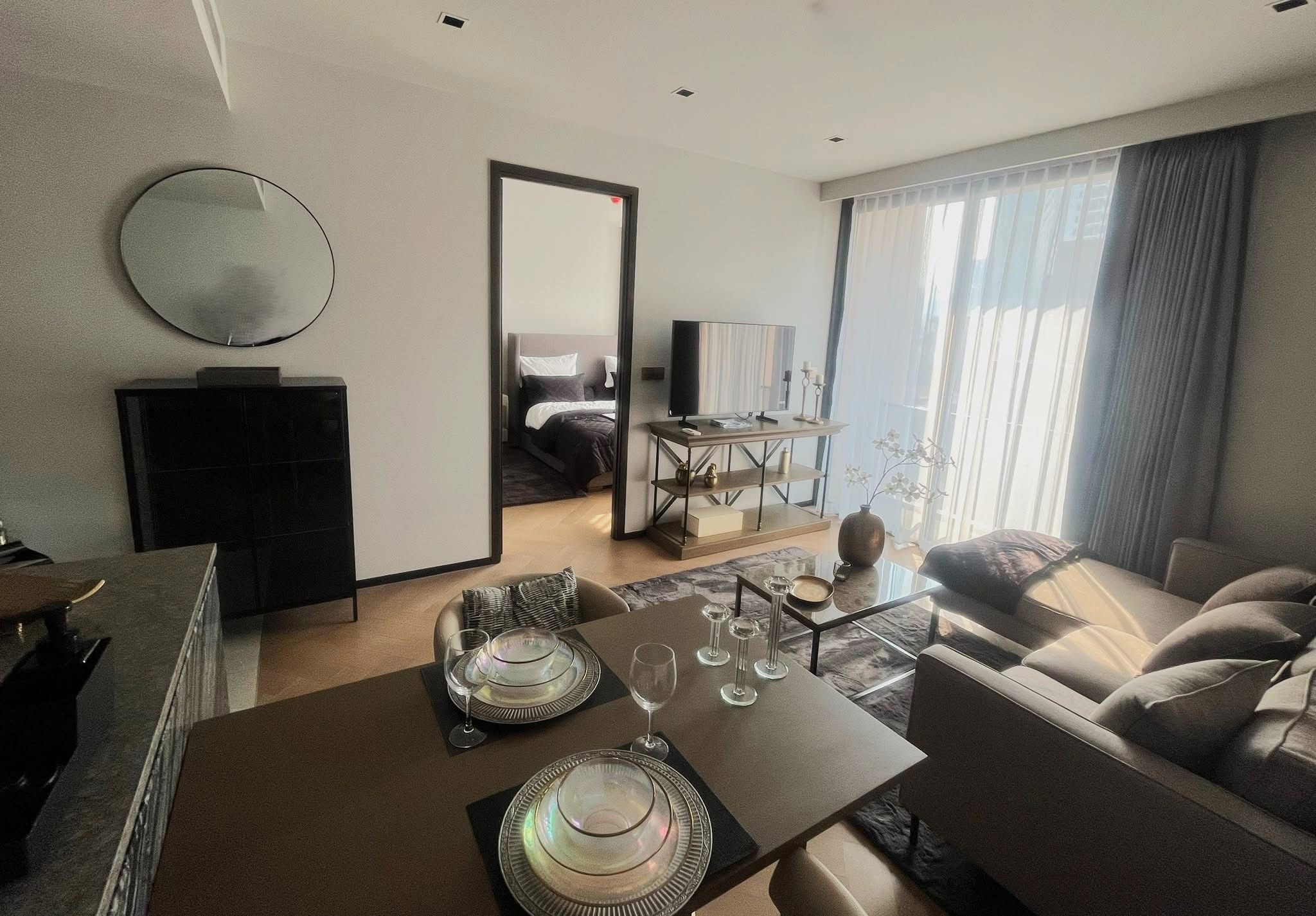 1-Bed 1-Bath 49 sqm Condo at THE RESERVE 61 HIDEAWAY near BTS Ekkamai for Rent 55K THB