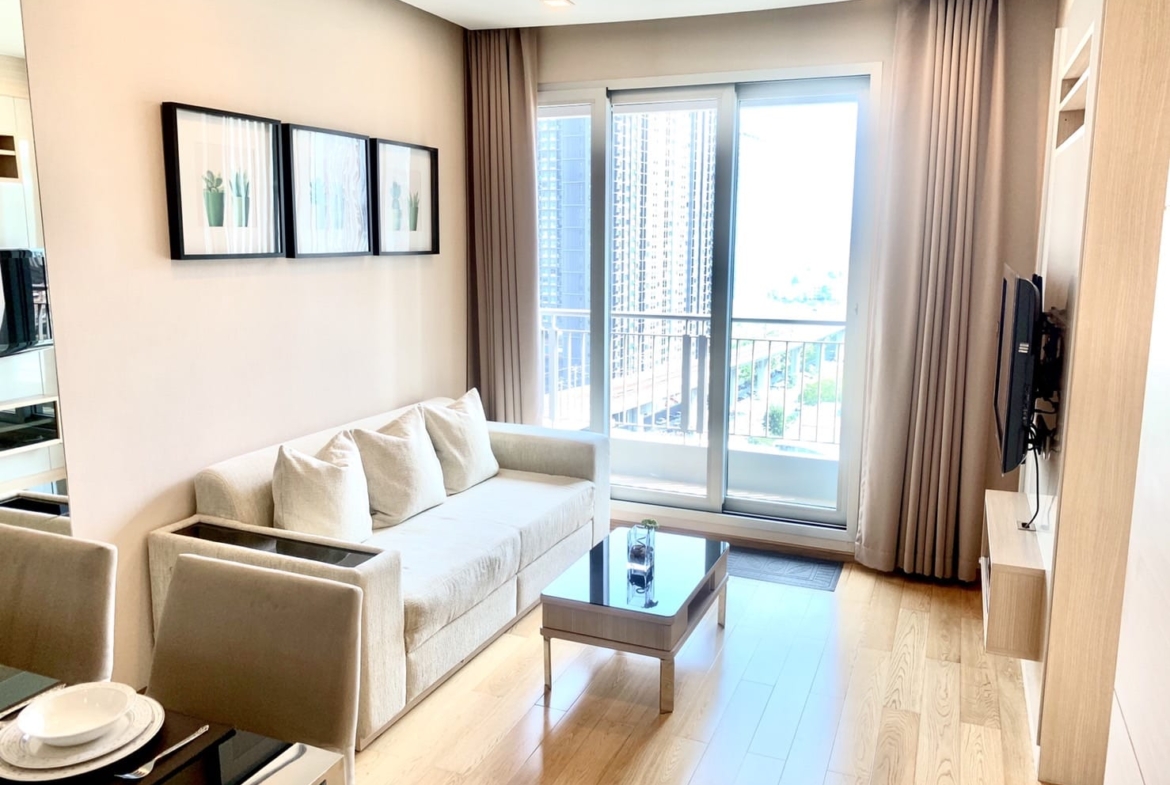1-Bed 1-Bath 45 sqm Condo at The Address Asoke near MRT Phetchaburi for Rent 26K THB/month