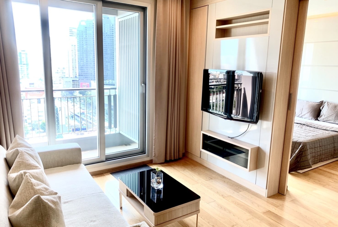 1-Bed 1-Bath 45 sqm Condo at The Address Asoke near MRT Phetchaburi for Rent 26K THB/month
