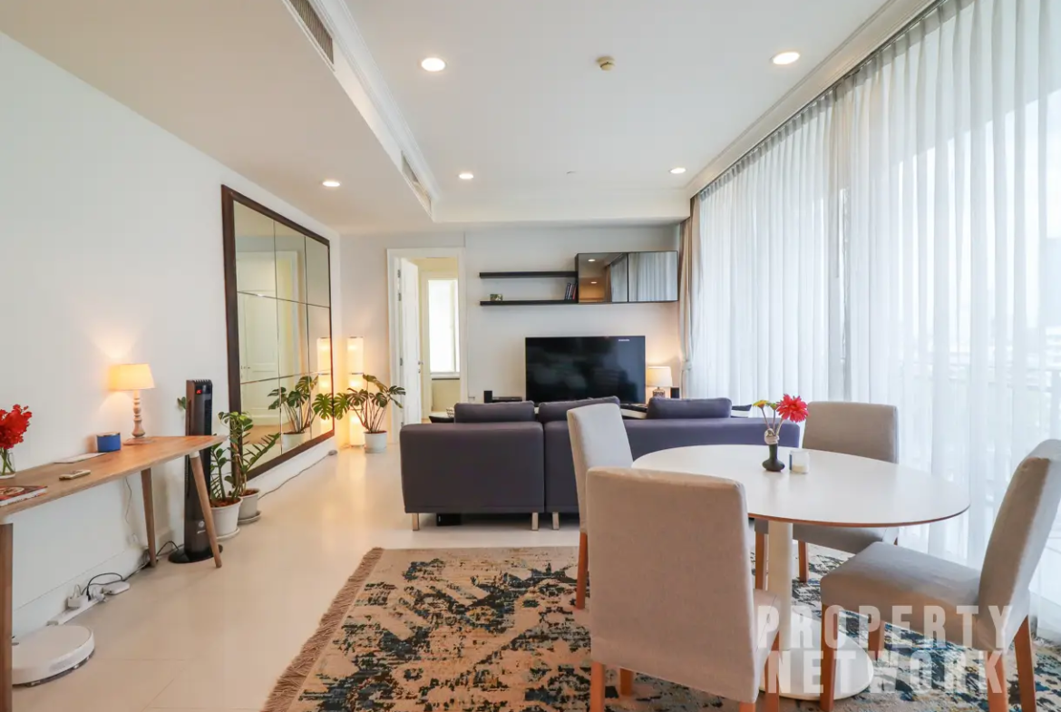 2-Bed 2-Bath 111 sqm Royce Private Residences Condo Near MRT Sukhumvit For Sale 21M THB