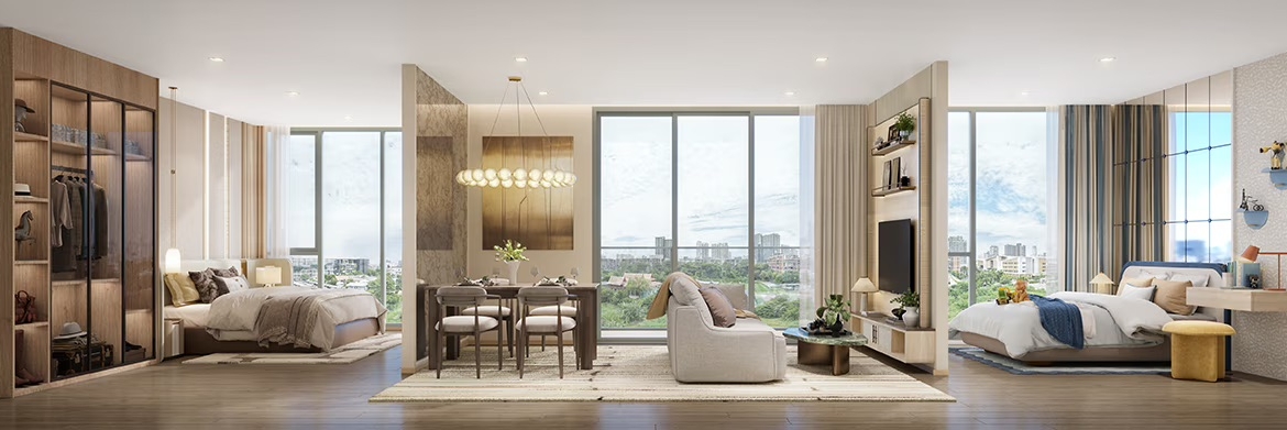 3-Bed 2-Bath 90 sqm Condo at Valles HAUS Near BTS On Nut for Sale 15.5M THB