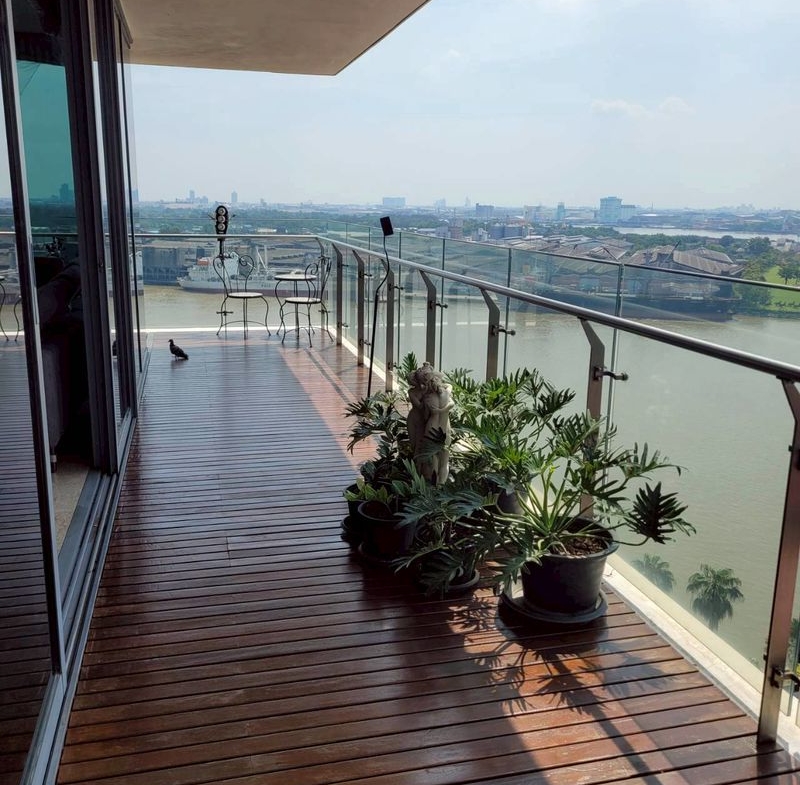 3-Bed 3-Bath 223 sqm Condo at The Pano near BRT Wat Dan for Rent 95K or Sale 36M THB